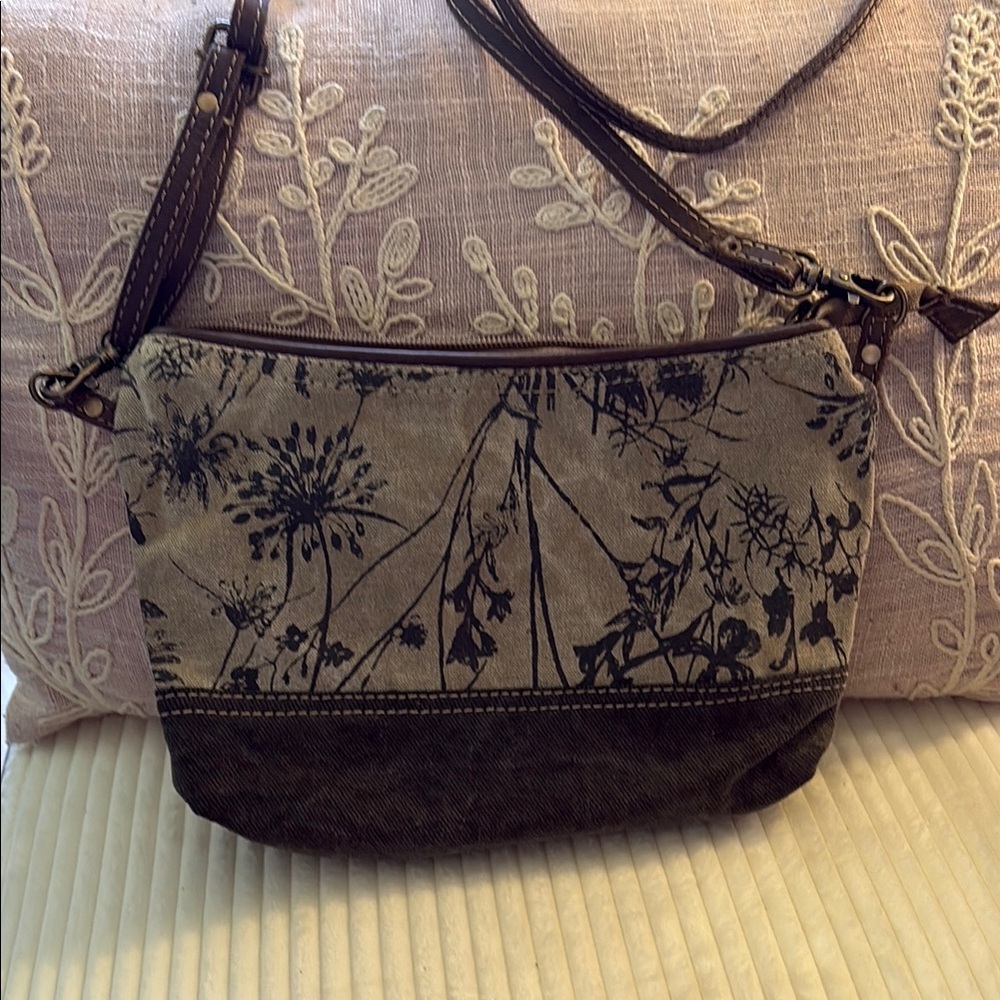 Myra Bag Tan and Brown Crossbody Bag with Earthy Elegance